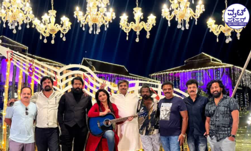 ಅದ್ದೂರಿ ಸೆಟ್‌ನಲ್ಲಿ ಸಂಜು ವೆಡ್ಸ್ ಗೀತಾ ಹಾಡಿನ ಶೂಟಿಂಗ್