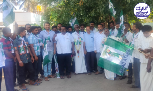 ಕಾಂಗ್ರೆಸ್ ತೊರೆದು ಜೆಡಿಎಸ್ ಸೇರ್ಪಡೆಗೊಂಡ ಗೌಡಗೆರೆ ಗ್ರಾಪಂ ಮುಖಂಡರು