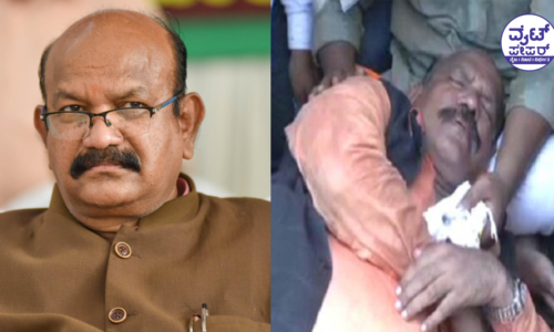 ಬಿಸಿಲು ತಡೆಯಲಾಗದೆ ರಸ್ತೆಯಲ್ಲೇ ಕುಸಿದುಬಿದ್ದ ಬಿಜೆಪಿ ಅಭ್ಯರ್ಥಿ!