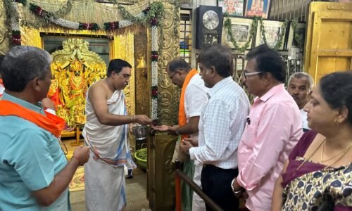 ಆಂಜನೆಯನ ಪೂಜೆ ನೆರವೇರಿಸಿದ ಬಿಜೆಪಿ ಅಭ್ಯರ್ಥಿ ಡಾ.ಧನಂಜಯ ಸರ್ಜಿ