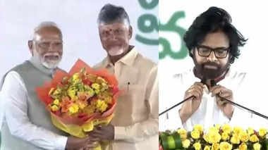 ಪ್ರಧಾನಿ ಮೋದಿ ಸಮ್ಮುಖದಲ್ಲಿಆಂಧ್ರಪ್ರದೇಶ ಸಿಎಂ ಆಗಿ ಚಂದ್ರಬಾಬು ನಾಯ್ಡು ಪ್ರಮಾಣವಚನ ಸ್ವೀಕಾರ