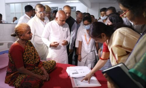 ಕಿದ್ವಾಯಿ-ಇಂದಿರಾಗಾಂಧಿ ಮಕ್ಕಳ ಆಸ್ಪತ್ರೆ ವೈದ್ಯರು-ಸಿಬ್ಬಂದಿಗೆ ಚಳಿ ಬಿಡಿಸಿದ ಸಚಿವ ಶರಣ ಪ್ರಕಾಶ್ ಪಾಟೀಲ್