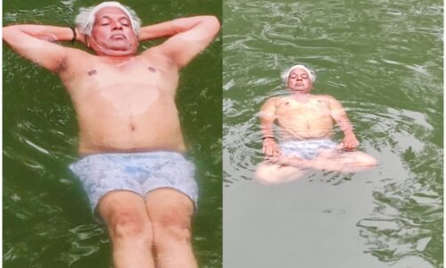 ವಿಶ್ವ ಯೋಗ ದಿನ:ಗಮನ ಸೆಳೆದ ಜಲಯೋಗ..!