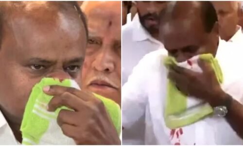 ಸುದ್ದಿಗೋಷ್ಠಿ ವೇಳೆಯೇ ಎಚ್ಡಿಕೆ ಮೂಗಲ್ಲಿ ರಕ್ತ: ಆಸ್ಪತ್ರೆಗೆ ದಾಖಲು