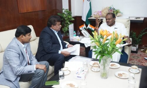 ರಾಜ್ಯದ ಅಭಿವೃದ್ಧಿಗೆ ಸಹಕಾರ ನೀಡುವಂತೆ ಕೇಂದ್ರ ಸಚಿವರನ್ನು ಭೇಟಿ ಮಾಡಿದ ಸಚಿವ ಎಂ.ಬಿ.ಪಾಟೀಲ್