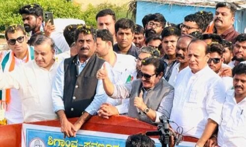 ಕಾಂಗ್ರೆಸ್ ಪಕ್ಷದ ಅಧಿಕೃತ ಅಭ್ಯರ್ಥಿಯಾಗಿ ಯಾಸೀರ್ ಖಾನ್ ಪಠಾಣ್ ನಾಮಪತ್ರ ಸಲ್ಲಿಕೆ