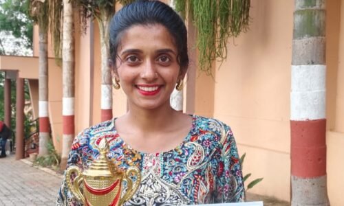ಕಾನೂನು ವಿವಿ ಯುವಜನೋತ್ಸವದಲ್ಲಿ ಸಂಗೀತಾಗೆ ಬಹುಮಾನ