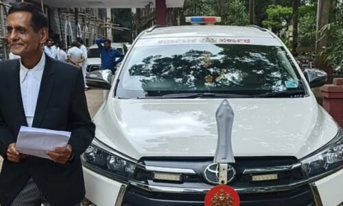 ಕಾಮಗಾರಿ ಬಿಲ್ ಬಾಕಿ ಪಾವತಿಸದ ಕಾರಣ  ಬೆಳಗಾವಿ ಜಿಲ್ಲಾಧಿಕಾರಿ ಕಾರು ಜಪ್ತಿ!