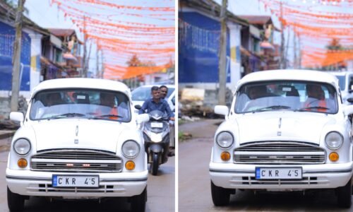 ಅಪ್ಪನ ಕಮಲ ರಥವನ್ನತ್ತಿದ ಪುತ್ರ ವಿಜಯೇಂದ್ರ: BSY ಕಾರಲ್ಲೇ ಕ್ಷೇತ್ರದ ಸುತ್ತಾಟ