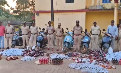 ಗೋವಾದಿಂದ ಅಕ್ರಮ ಮದ್ಯ ಸಾಗಾಟ : 3.63 ಲಕ್ಷ ಮೌಲ್ಯದ ಮದ್ಯ ವಶ