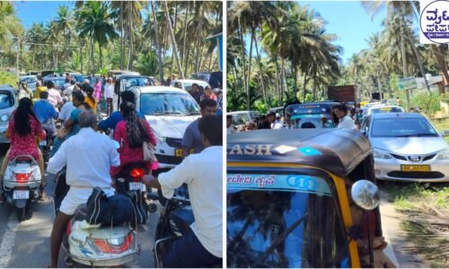ಕಾರ್ತಿಕ ಶನಿವಾರದ ಎಫೆಕ್ಟ್ : ಸಾಸಲು ಕ್ಷೇತ್ರದ ರಸ್ತೆಗಳಲ್ಲಿ ಗಂಟೆಗಟ್ಟಲೇ ಟ್ರಾಫಿಕ್ ಜಾಮ್