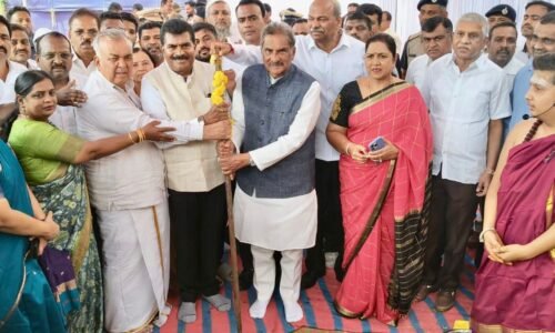 ಚಿಕ್ಕಮಗಳೂರಿನಲ್ಲಿ ನೂತನವಾಗಿ ನಿರ್ಮಿಸಲಿರುವ ಬಸ್ ನಿಲ್ದಾಣದ ಶಂಕುಸ್ಥಾಪನೆ ಹಾಗೂ ಸಿಬ್ಬಂದಿಗಳ ವಸತಿ ಗೃಹಗಳ ಉದ್ಘಾಟನೆ