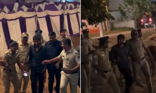 ಪೊಲೀಸ್ ಭದ್ರತೆಯಲ್ಲೂ ಹಾಸ್ಯದ ಝಲಕ್ : ‘ನನ್ನನ್ನೇ ಕಳ್ಳನಂತೆ ಕರೆದೊಯ್ಯುತ್ತೀರಾ?’ ಎಂದು ನಗಿಸಿದ ಗಿಲ್ಲಿ