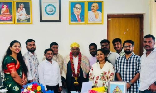 ಬೆಂಗಳೂರು ಉತ್ತರ ವಿವಿ ಕುಲಪತಿ ಪ್ರೊ. ಬಿ.ಕೆ.ರವಿ ರವರಿಗೆ ಸನ್ಮಾನ