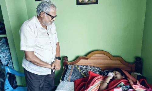 ಕಾಲು ಕಳೆದುಕೊಂಡರು ಆಂಬುಲೆನ್ಸ್ ಮೂಲಕ ಪರೀಕ್ಷೆಗೆ ಹಾಜರಾಗಿದ್ದ ಬಾಲಕಿ :ಮಾಜಿ ಸಚಿವ ಸುರೇಶ್‌ಕುಮಾರ್‌ ಅವರಿಂದ ಆರ್ಥಿಕ ನೆರವು