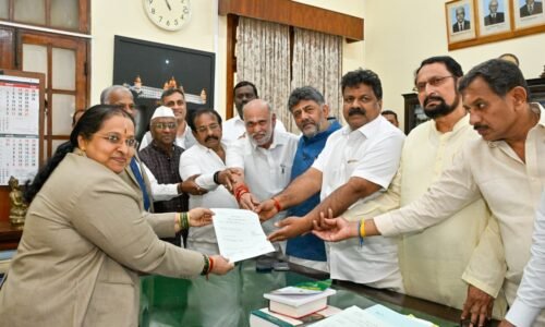 ಉಪಸಭಾಧ್ಯಕ್ಷ ಸ್ಥಾನಕ್ಕೆ ಮಂಕಾಳ ವೈದ್ಯ ನಾಮಪತ್ರ ಸಲ್ಲಿಕೆ